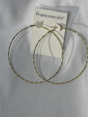 Francesca’s Gold Hoop Earrings